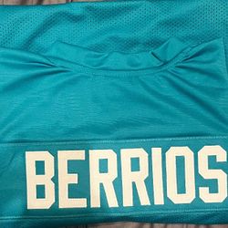 Braxton Berrios Signed Dolphins Custom Jersey