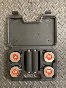 Vintage DP Fit for Life 10 lb Chrome Dumbbell Set with Case