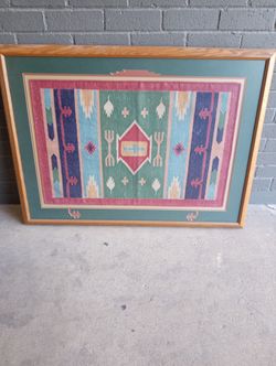 VINTAGE STONE WASH DHURRIE PICTURE 