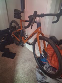 Ridley Road Bike Orange Carbon Frame