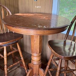 Cafe table and chairs