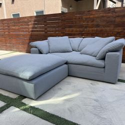 Restoration hardware Cloud Luxe Sofa + Luxe Ottoman 