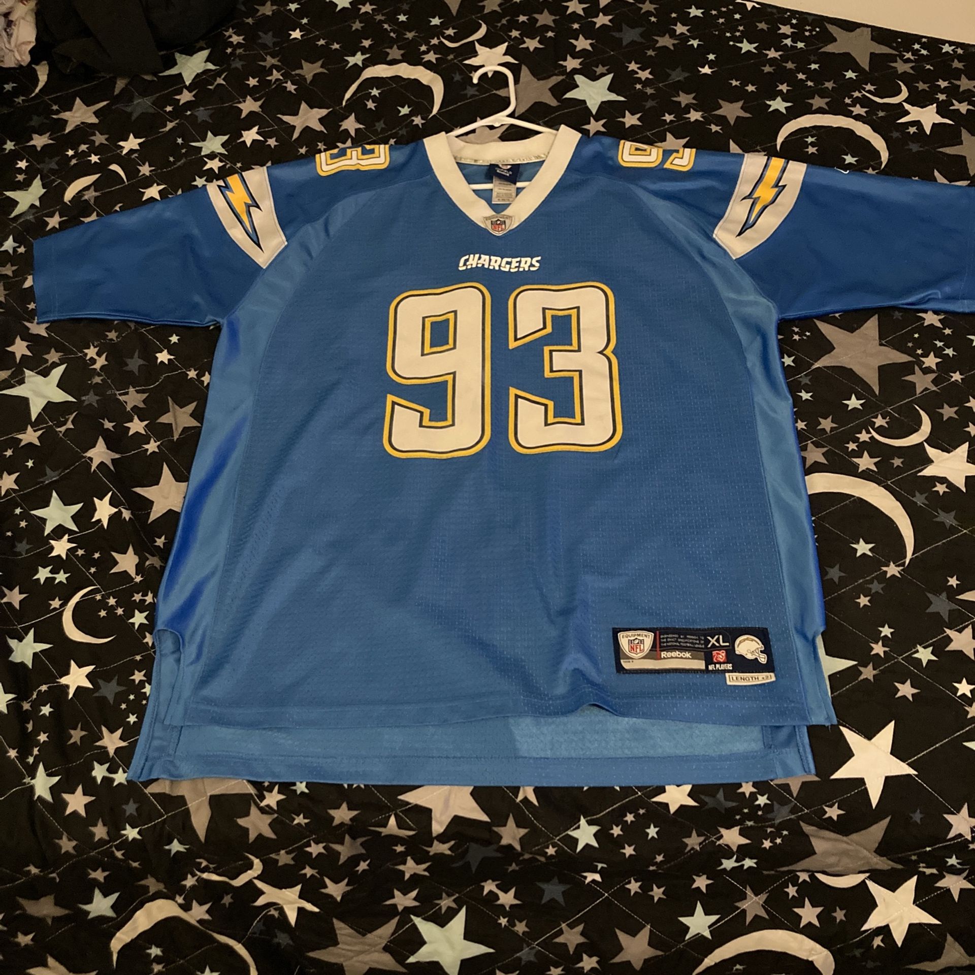 Chargers Jersey #93 Castillo