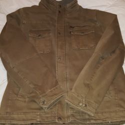 Levis Men's  Cotton Twill Utility Zip Front Jacket 