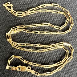 Elegant Gold tone made in Italy Lirm 925 Necklace