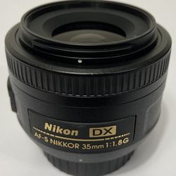 Nikon DX AF-S Nikkor 35mm 1:1.8G Camera Lens (#1136)