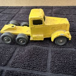 Ralston Vintage Fruehauf Truck Cab Original Yellow Paint