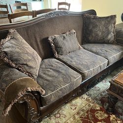 Brown Large Sofa Set 