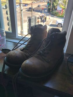 Steel toe work boots - mens size 10 1/2