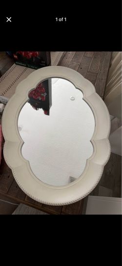 Beautiful White wall mirror