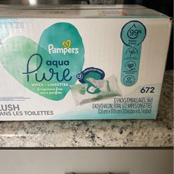 Pampers wet wipes 672 count
