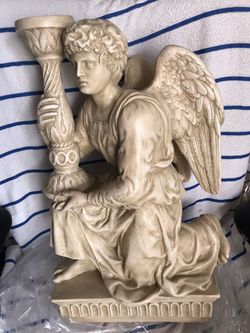 Michaeangelo Kneeling Angel - European Style, Hand-crafted Sculpture