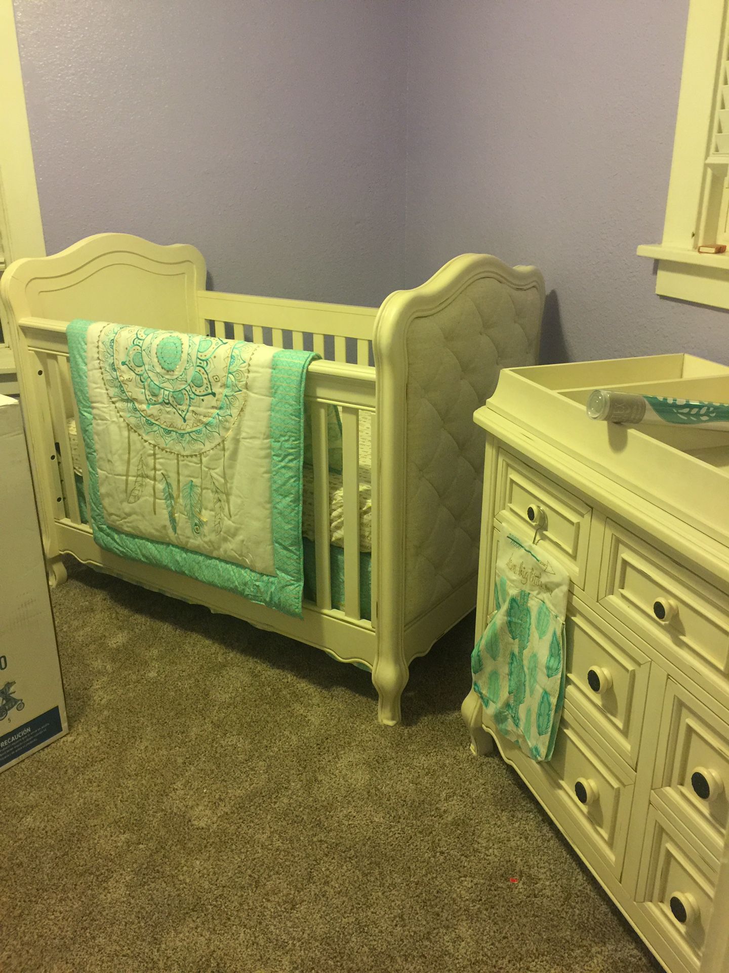 Crib and dresser/changing table