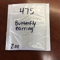Earrings Unclaimed Internet Purchase #475