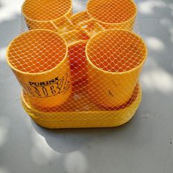 Four Cups With Four Plates Brand New