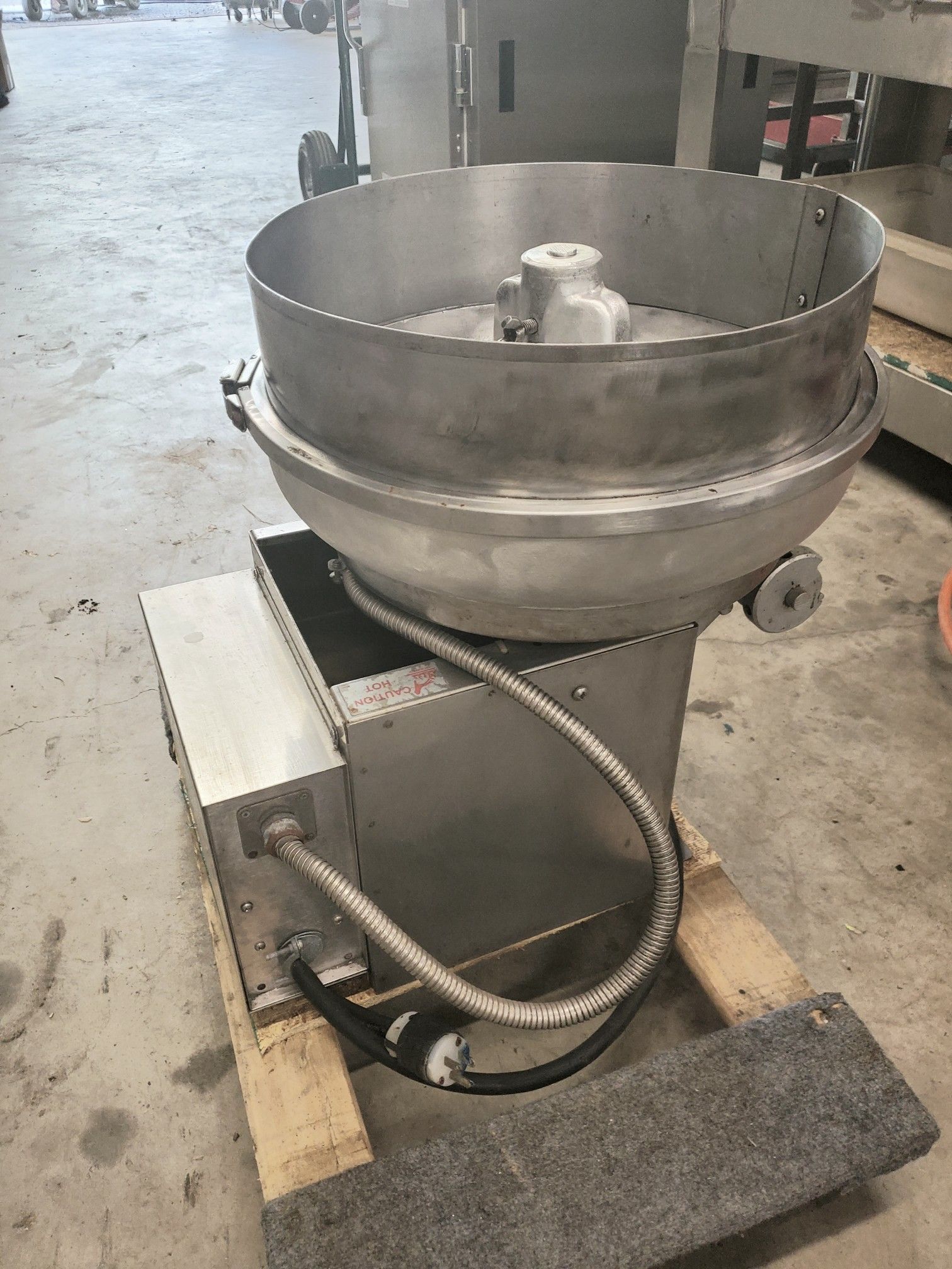 Gold Medal 2181ER Pralinator Frosted Nut Machine Mixer Right Dump w/ Table  - Used Equipment Company