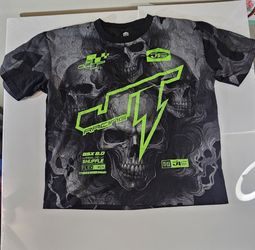 Honda JT Racing  Skull All-Over Print T-Shirt