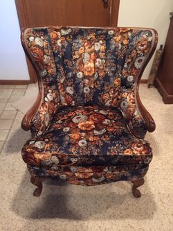 Antique Victorian Wing Back Chair