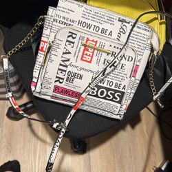 Steve Madden Purse & Red Wallet