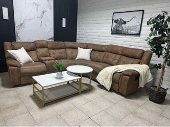 Brown Sectional Free Delivery