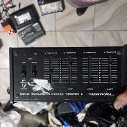 4 Channel Stereo Microphone Mixer