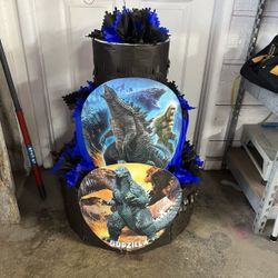 Godzilla Tower Pinata With Balls 