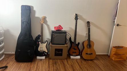 Guitars and Amplifier.