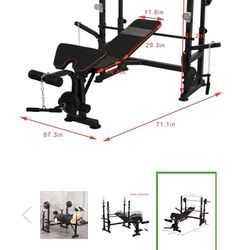 Olympic Weight Bench With Leg Curl And Lat Pull Down