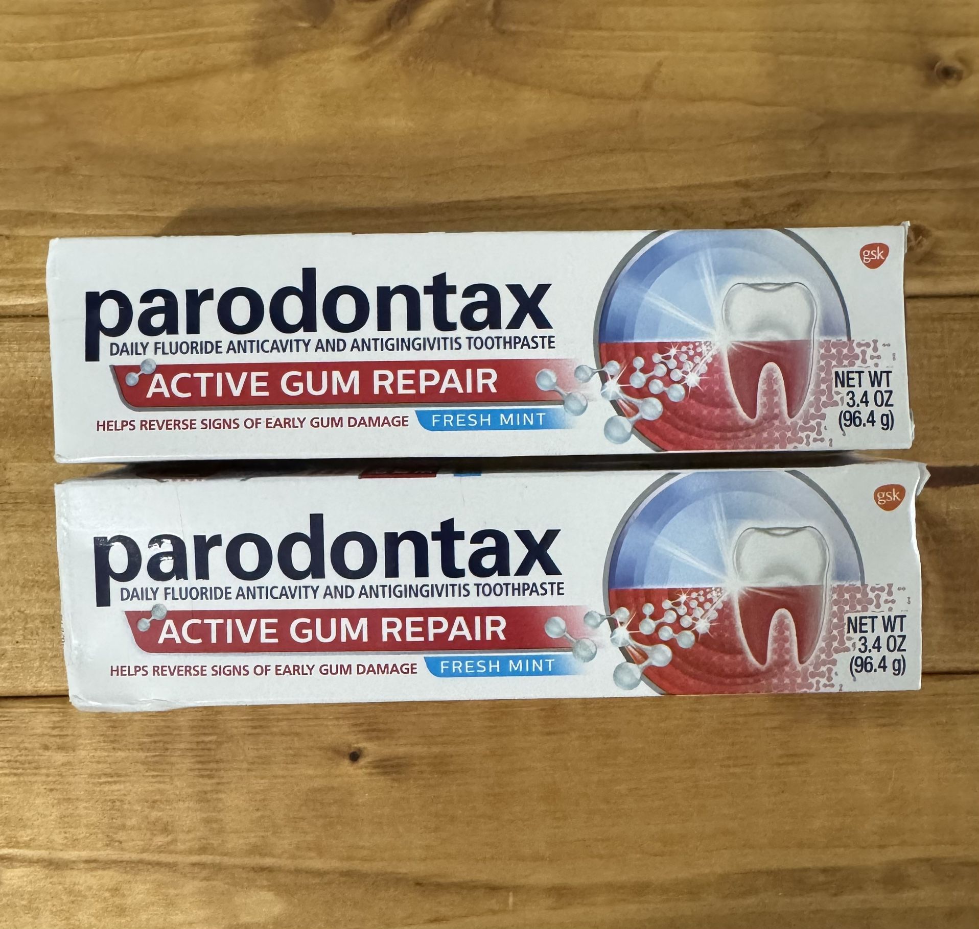 Parodontax Active Gum Repair Toothpaste, 3.4oz, 2ct