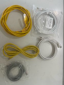 Five Cat5e Ethernet Cables