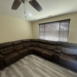 Large Polyester Sectional Couch