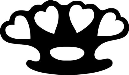 4" Love Knuckles Vinyl Decal Sticker