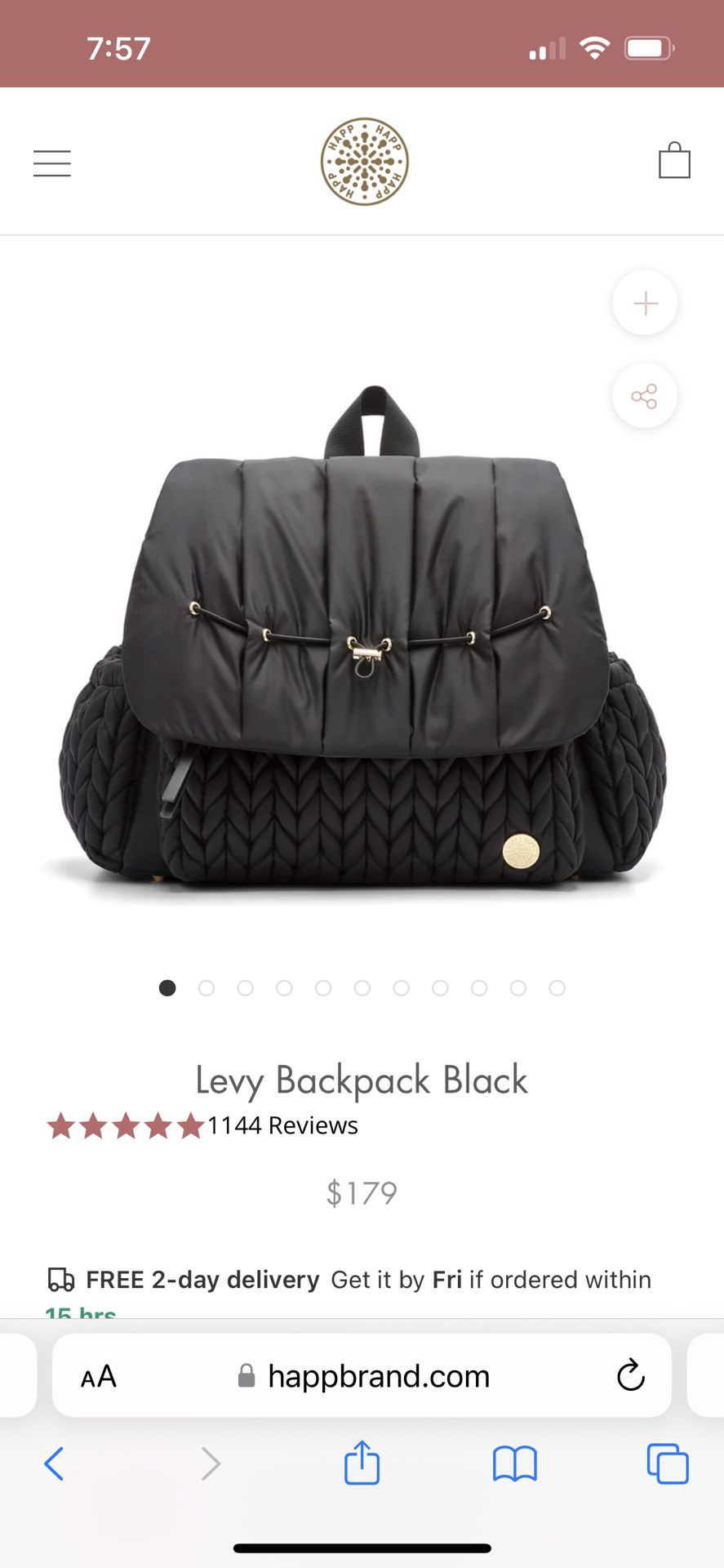 Happ Brand - Levy Backpack Diaper Bag