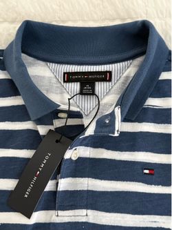 Tommy Hilfiger Kids' Washed Striped Jersey Polo M size 8-10 yrs