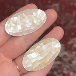 Mosaic Mother of Pearl Abalone Shell Cabochon lot