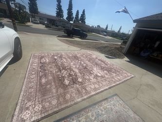 Large Area Rug with Floral Pattern 10x12