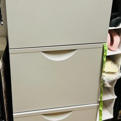Gray 3 Drawer File Cabinet 