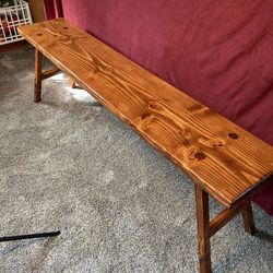 Rustic Wood Bench.