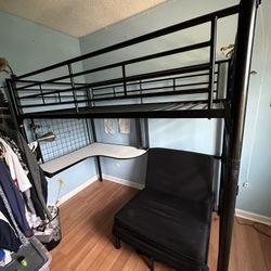 Loft Bed and Futon Chair