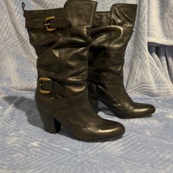 ALDO GENUINE LEATHER WOMENS BOOTS  7.5
