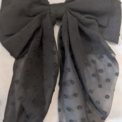 Cute Black Hair Bow Clip