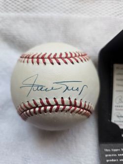 Willie Mays signed UDA baseball with paperwork and box RARE