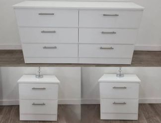 Dresser And Two Nightstands ⚪️ Cómoda Y Dos Mesitas