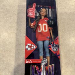 1 UNOPENED CHIEFS BARBIE