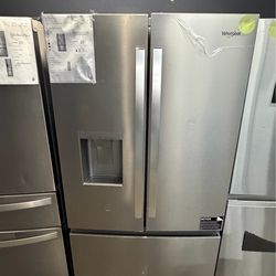 Whirlpool French door refrigerator 30cu feet and