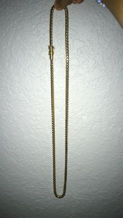 Chain cuban franco gold plated 925 new