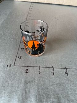 Halloween Shot Glass Haunted House Design
