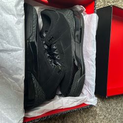 Jordan 3s Retro Black Cats Size 9.5