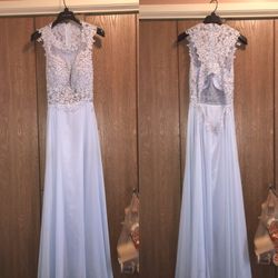 Long blue dress size 12