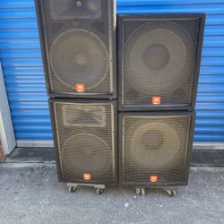 2 JBL JRX118 And 2 JBL JRX115